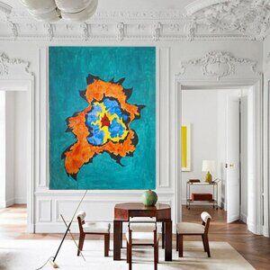 The "My Galaxies" series of paintings acrylic and watercolor Size 30x40